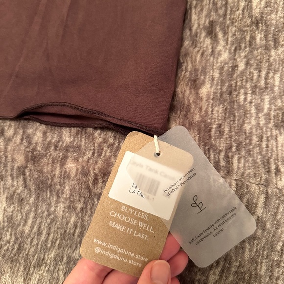 Brand New Indigo Luna Brown Sleeveless Top - Picture 3 of 4